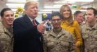 Donald and Melania Trump visit US troops in Iraq in Christmas trip