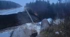 Storm washes away areas of Trans-Canada Highway in southwestern Newfoundland