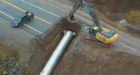 Drone footage captures highway damage, repairs in southwestern N.L.