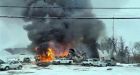 Workers reported missing after blast ignites major blaze at fuel distributor north of Montreal