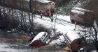 Derailed train, heavy snow snarls Vancouver traffic