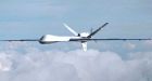 Unmanned plane patrolling stretch of Canada-U.S. border