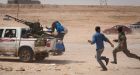 Libyan rebels retreating after Gadhafi onslaught