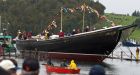 Rebuilt Bluenose II hits the water in Lunenburg