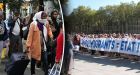 Anti-migrant protesters vent anger at three migrant camps close to Versailles Palace